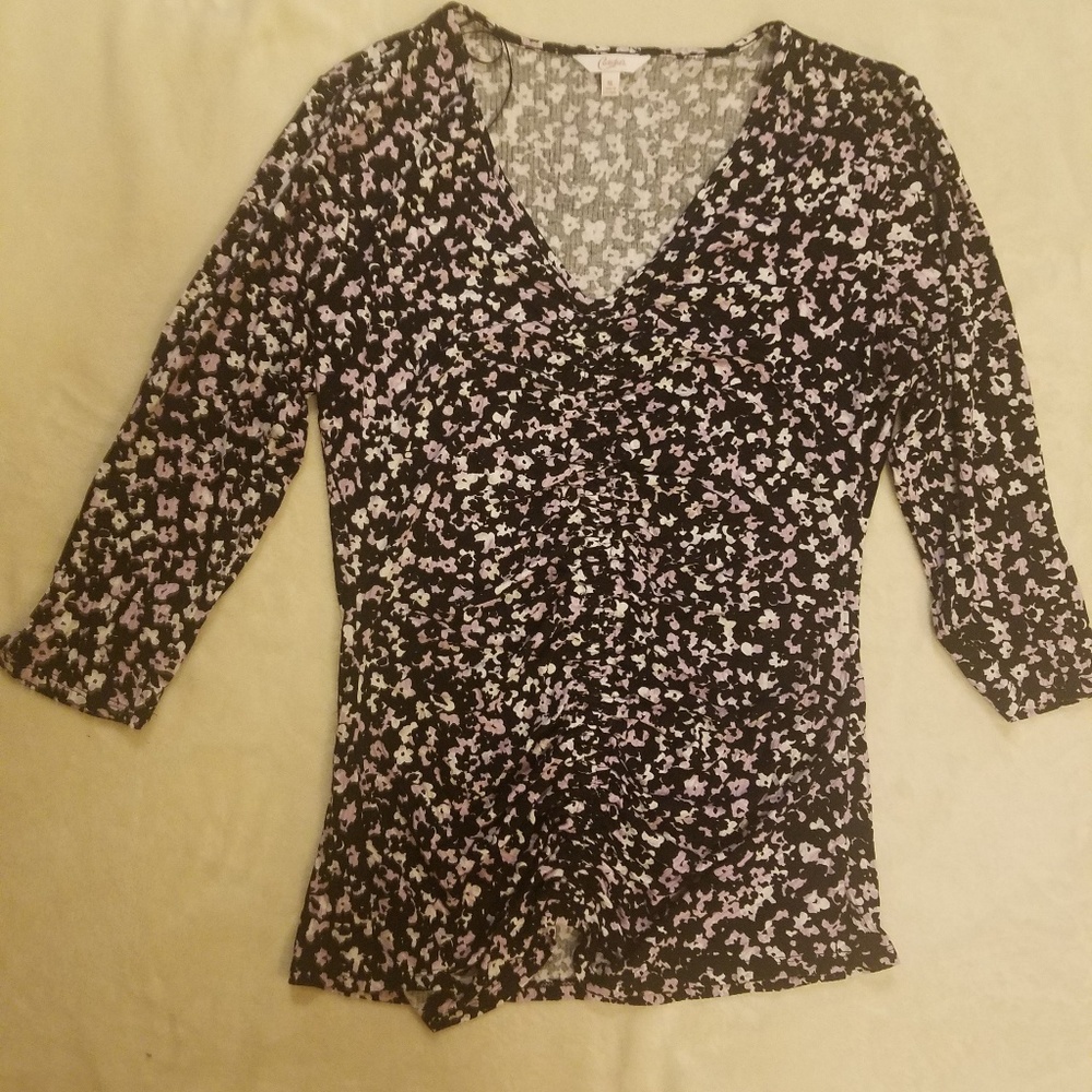 Candies Purple Floral Blouse